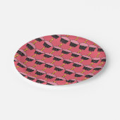 Pink Cupcake Geburtstagsparty Teller (Schrägansicht)