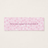 Pink Cupcake Geschenkkarte (Rückseite)