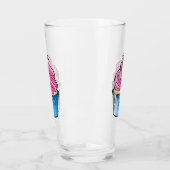 Pink Cupcake Glass Glas (Links)