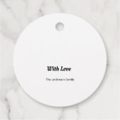 Pink cupcake glücklich Geburtstagskalligrafie mode Geschenkanhänger (Rückseite)