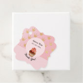 Pink Cupcake Happy Birthday Vielen Dank Geschenkanhänger (Beispiel)