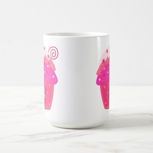 Pink Cupcake House Kaffeetasse (Mittel)