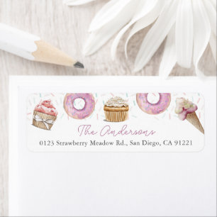 Pink Cupcake Ice Creme & Donut