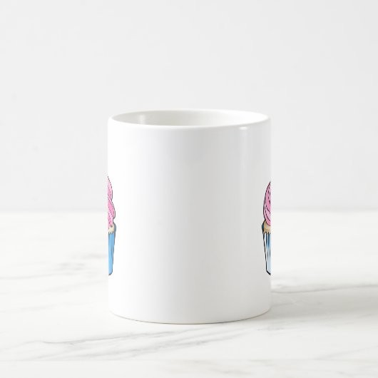 Pink Cupcake Kaffeetasse (Mittel)