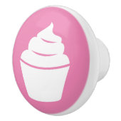 Pink cupcake Keramik Tür oder Schublade ziehen Kno Keramikknauf (Rechts)