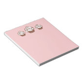 Pink Cupcake Kitchen Anmerkungen zum Notepad Notizblock (angewinkelt)
