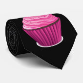 Pink Cupcake Krawatte (Gerollt)