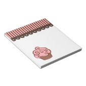 Pink Cupcake Küche Bäckerei Notepad Geschenk Notizblock (angewinkelt)