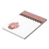 Pink Cupcake Küche Bäckerei Notepad Geschenk Notizblock (Rotiert)