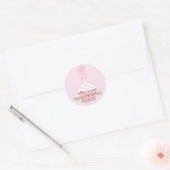 Pink Cupcake Lollipop Happy Birthday Sticker (Umschlag)