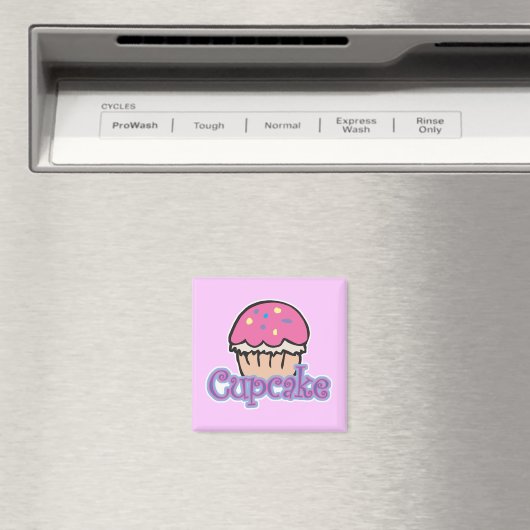 Pink Cupcake Magnet (In Situ (Geschirrspüler))