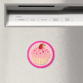 Pink Cupcake Magnet (In Situ (Geschirrspüler))