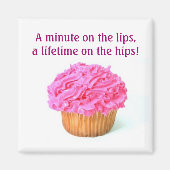 Pink Cupcake Magnet (Vorne)