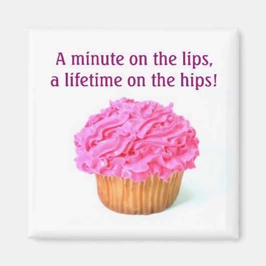 Pink Cupcake Magnet (Vorne)
