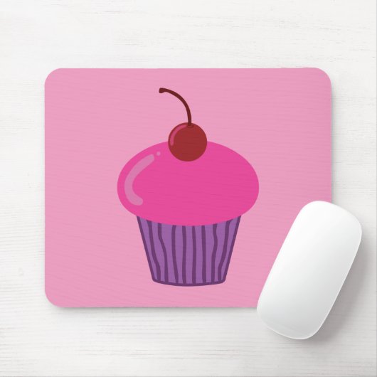 Pink Cupcake Mousepad (Mit Mouse)