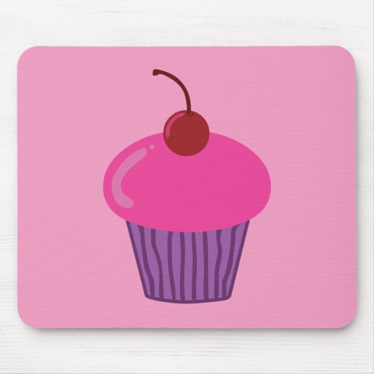 Pink Cupcake Mousepad (Vorne)
