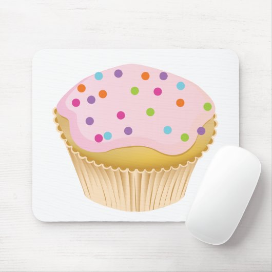 Pink Cupcake Mousepad (Mit Mouse)