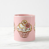 Pink Cupcake Mug Tasse (Zentrum)