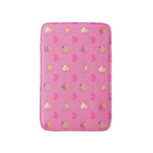 Pink Cupcake Muster Badematte (Vorderseite Vertikal)