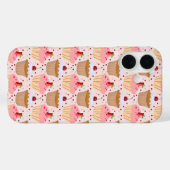 Pink Cupcake Muster Case-Mate iPhone Hülle (Rückseite (Horizontal))