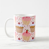 Pink Cupcake Muster Kaffeetasse (Links)