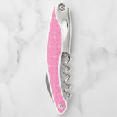 Pink Cupcake Muster Kellnermesser (Rückseite)