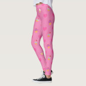 Pink Cupcake Muster Leggings (Links)