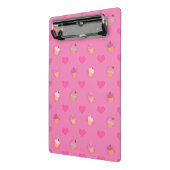 Pink Cupcake Muster Mini Klemmbrett (Gewinkelt2)