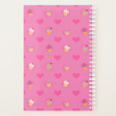 Pink Cupcake Muster Planer (Rückseite)