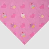 Pink Cupcake Muster Seidenpapier (Ausschnitt)