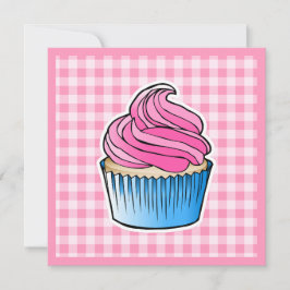 Pink Cupcake Mütter Tag Karte