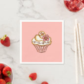 Pink Cupcake Napkins Serviette (Beispiel)