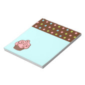 Pink Cupcake Notepad Notizblock (Rotiert)