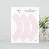 Pink cupcake Packung, Baby Dusche Kuchen (Stehend Vorderseite)