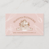 Pink Cupcake Pastry Chef Baking Utensils Bakery Treuekarte (Vorderseite)