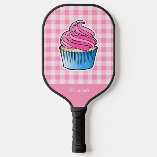 Pink Cupcake Pickleball Schläger (Vorderseite)