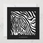 Pink Cupcake Pink Zebra Baby Dusche Einladung (Rückseite)