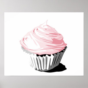 Pink Cupcake Poster