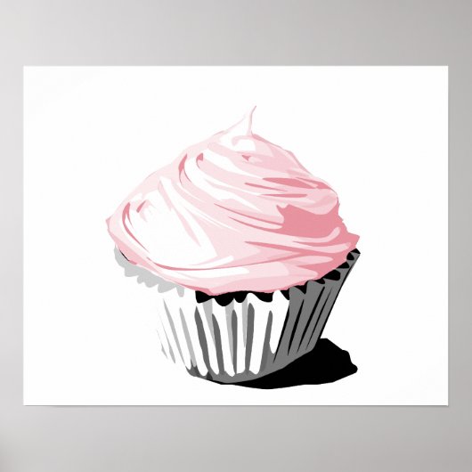 Pink Cupcake Poster (Vorne)