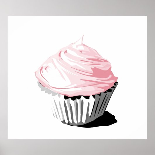 Pink cupcake poster (Vorne)