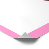 Pink Cupcake Poster Artwork - Wand an Design Küche (Ecke)