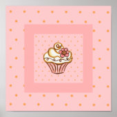 Pink Cupcake Poster Kunst (Vorne)