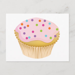 Pink Cupcake Postkarte