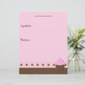 Pink Cupcake Rezept Seite (Stehend Vorderseite)