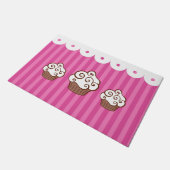 Pink Cupcake Rug Doormat Fußmatte (Schrägansicht)