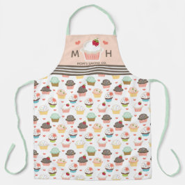 Pink Cupcake Schürze für Frauen und Teen Girls