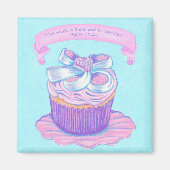 Pink CupCake Scripture Magnet (Vorne)