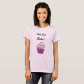 Pink cupcake Set backen T-Shirt (Vorne ganz)
