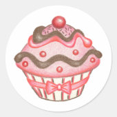 Pink Cupcake Stickers (Vorderseite)
