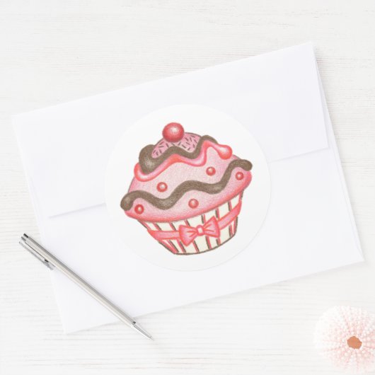 Pink Cupcake Stickers (Umschlag)